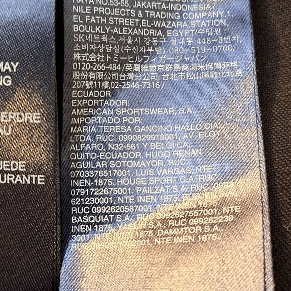 Vintage Tommy Hilfiger Dark Red Brown Leather Pants with Black Fabric - Sz 10 - Picture 13 of 14